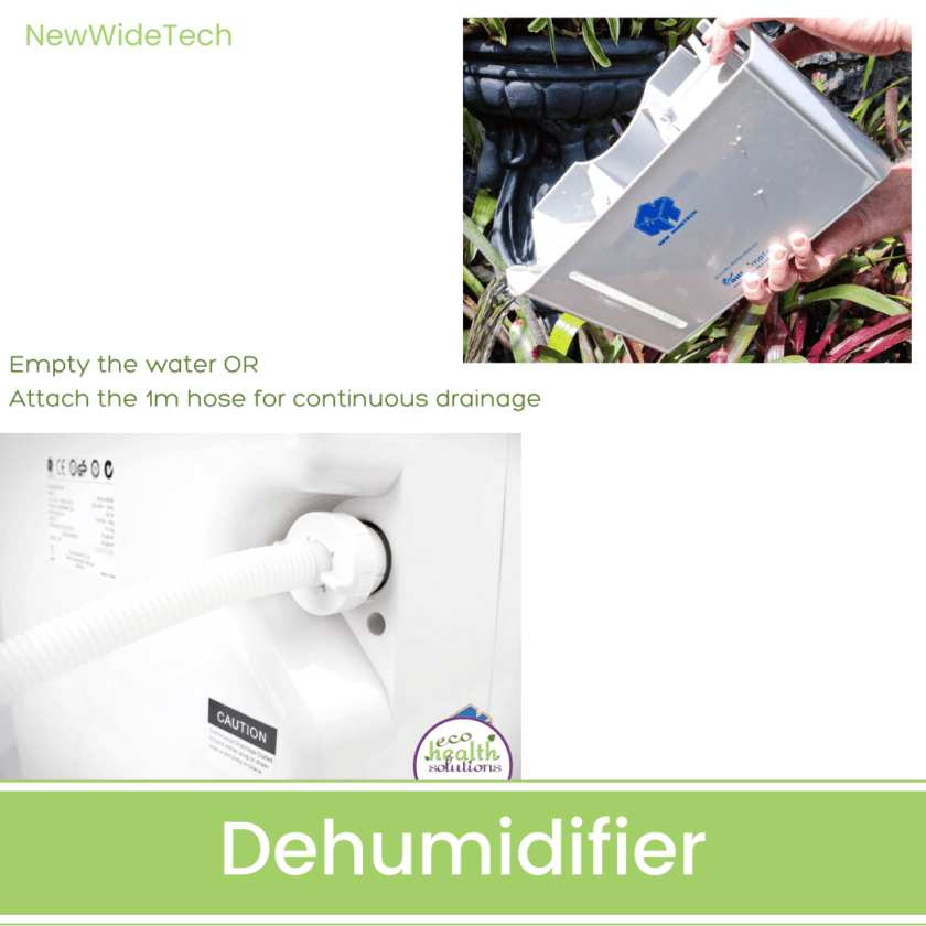 Dehumidifier (2) drainage or empty