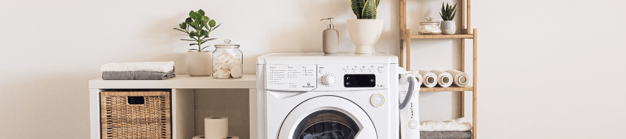 clothes dryer and shelves - winter healthy home threats